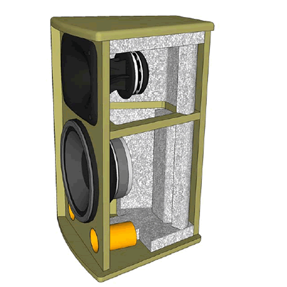 8 2 way loudspeaker system kit